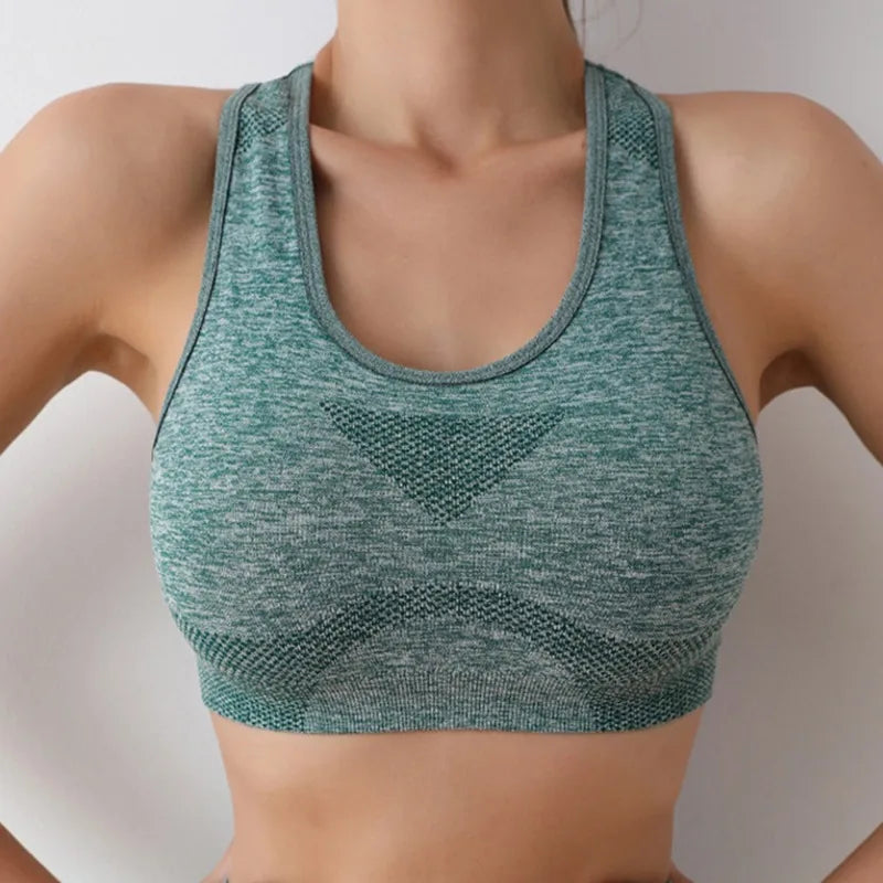 Women's Seamless Yoga Set – Sport Bra & High-Waist Leggings for Workout