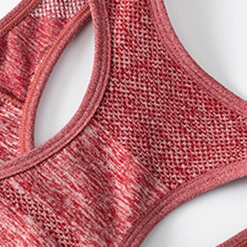 Women's Seamless Yoga Set – Sport Bra & High-Waist Leggings for Workout