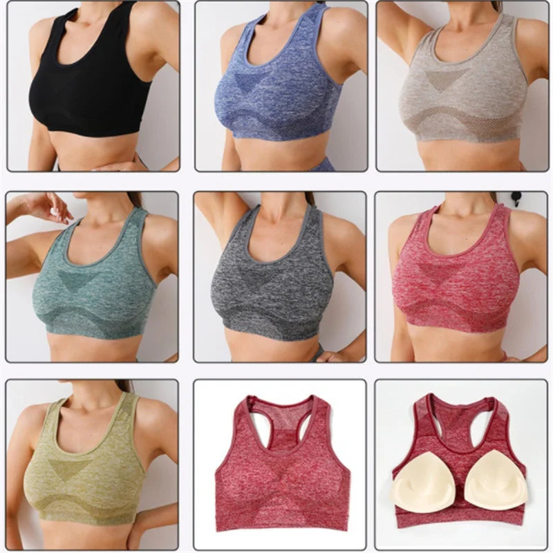 Women's Seamless Yoga Set – Sport Bra & High-Waist Leggings for Workout