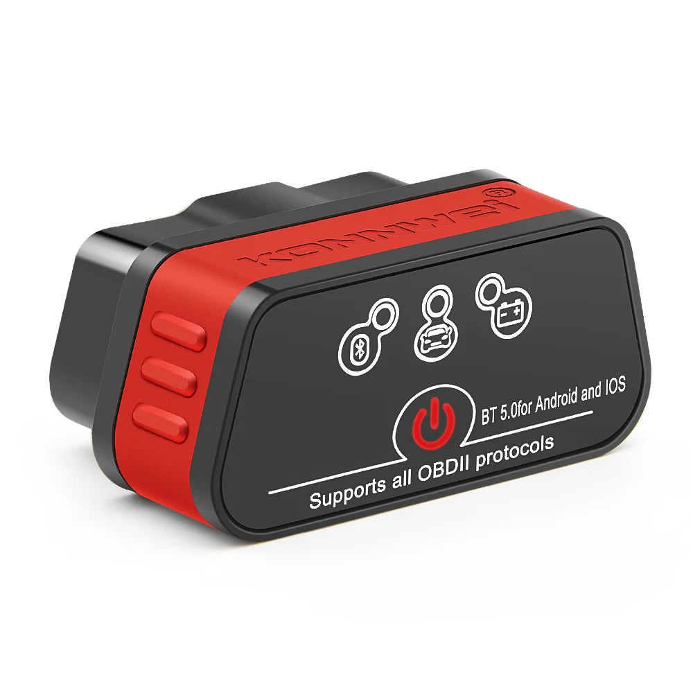 Konnwei ELM327 V1.5 Bluetooth 5.0 OBD2 Scanner – Auto Diagnostic Code Reader for Cars & OBDII Tools