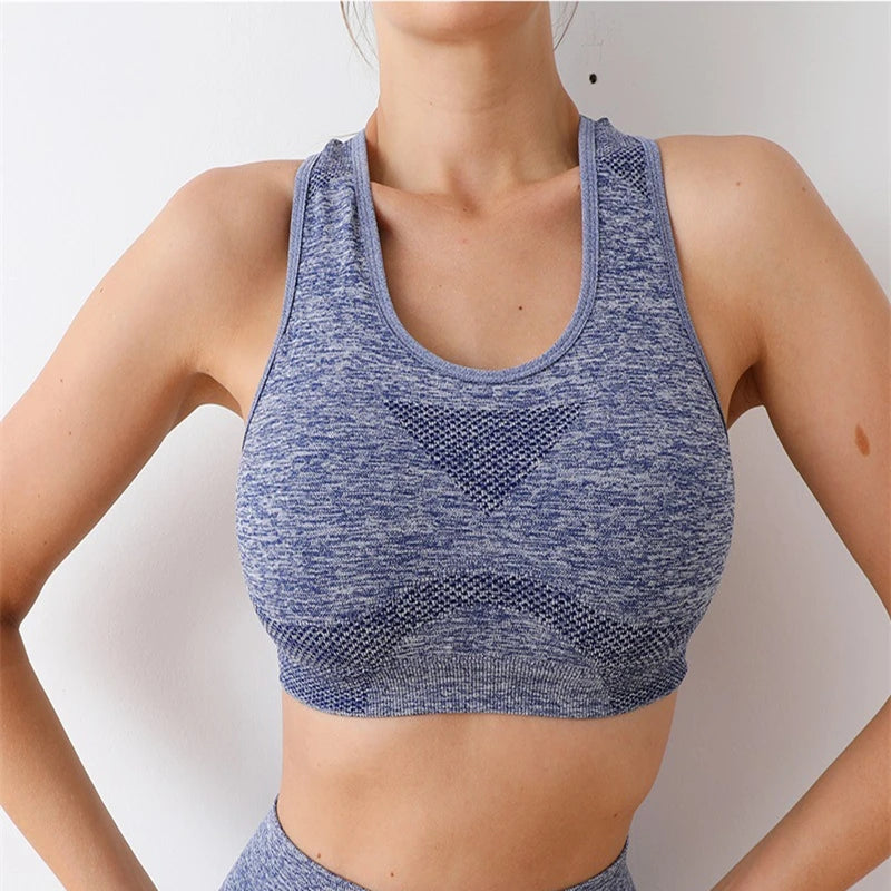 Women's Seamless Yoga Set – Sport Bra & High-Waist Leggings for Workout