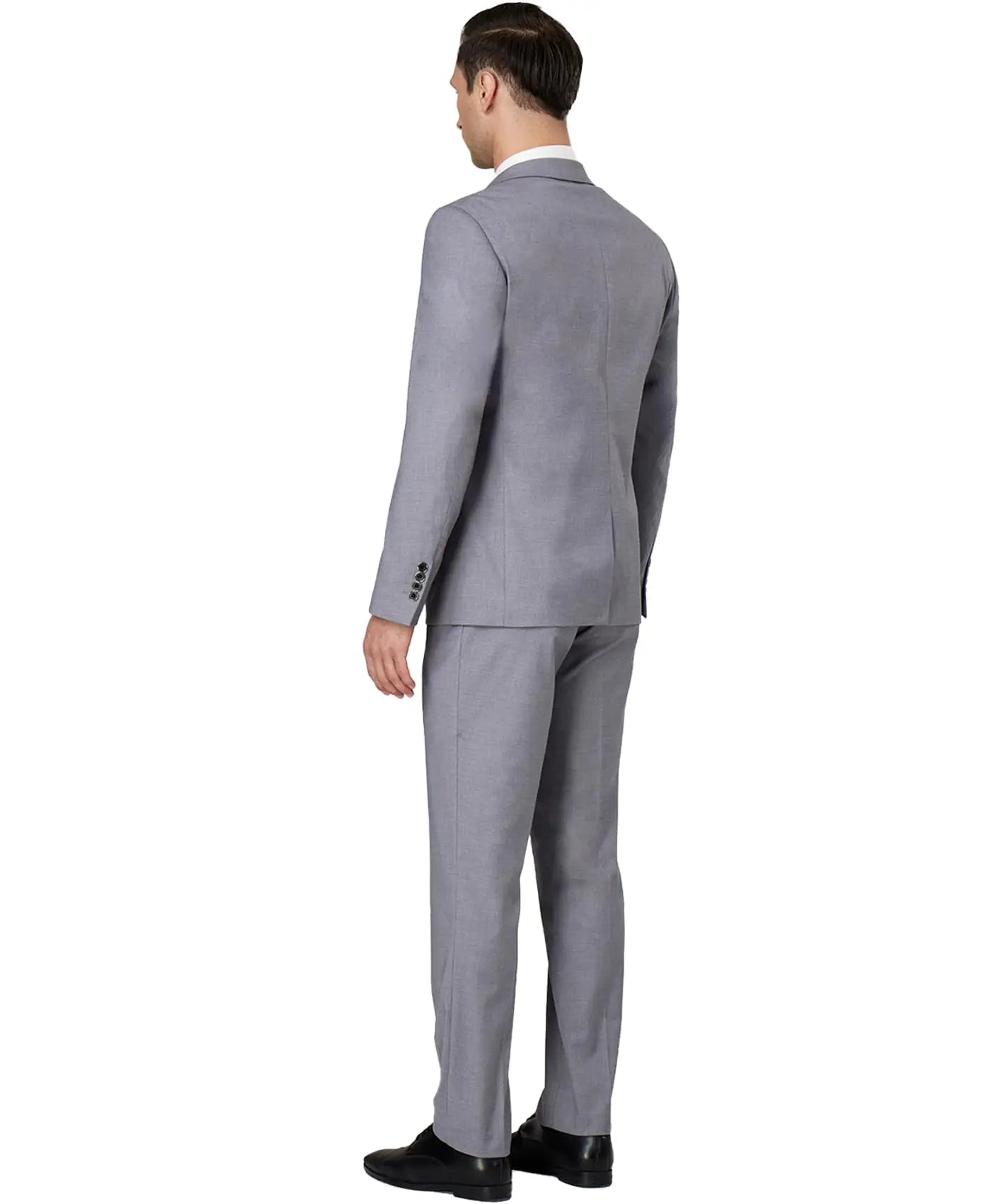 TweedLad Men's Business Suit Set – Regular Fit Tuxedo Jacket and Trousers, Stylish Formal Wear for Groomsmen, Weddings, and Events