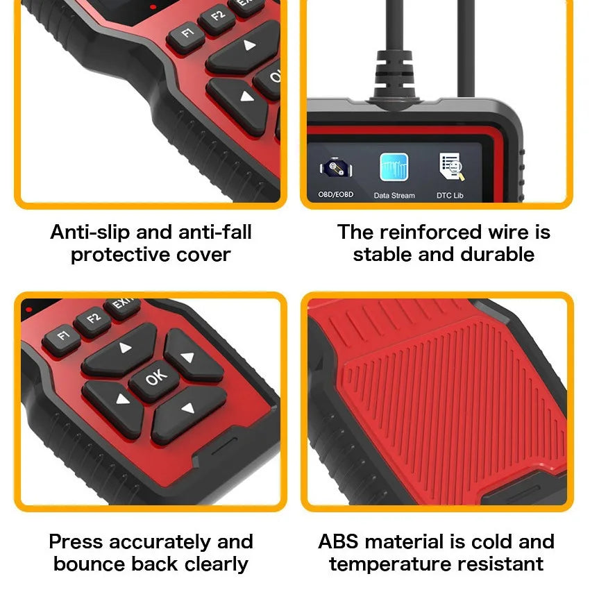 New OBD2 V519 Scanner - Professional Mechanic OBDII Diagnostic Code Reader for Check Engine Light, Live Data, and Code Reading/Erasing