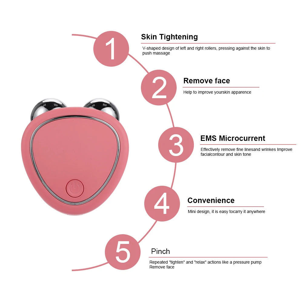 \EMS Face Lifting Machine | Microcurrent Roller for Skin Rejuvenation