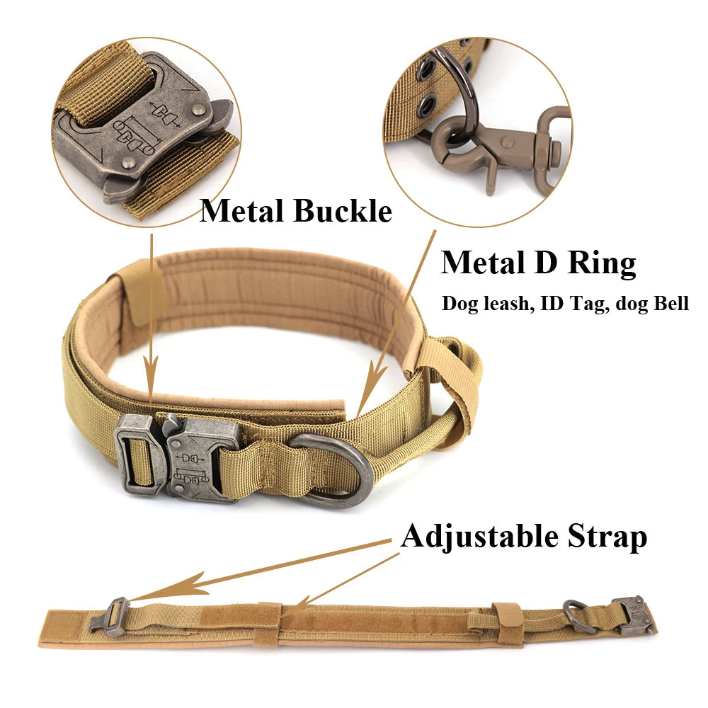 Premium Large Dog Harness and Leash Set for German Shepherds and Malinois – Adjustable Training and Walking Vest with Collar for Medium and Large Dogs