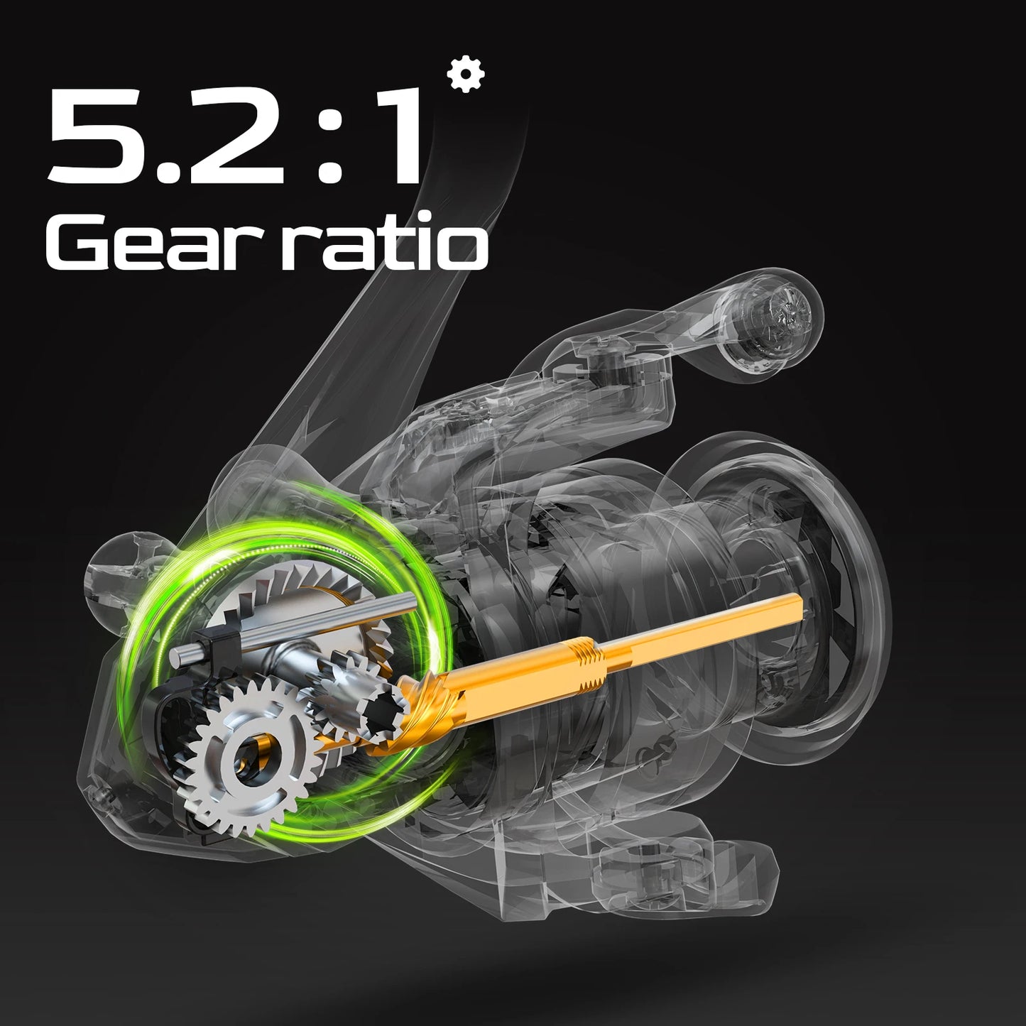 Premium HANDING M1 Spinning Reel – Graphite Frame, 12kg Drag, 9+1 Bearings, 5.2:1 Gear Ratio – Versatile All-Purpose Fishing Reel