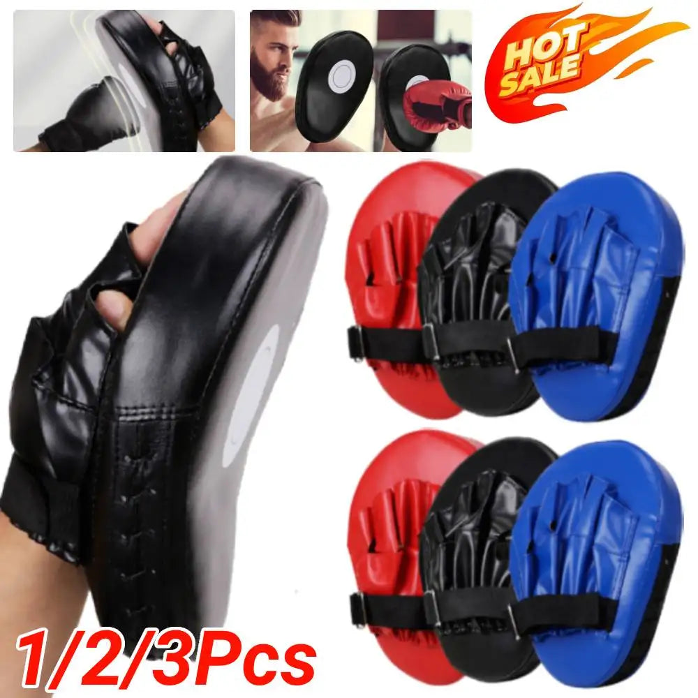5-Finger Curved Hand Target Punching Mitts | PU Leather Kickboxing Pads for Karate, Muay Thai, Boxing Training