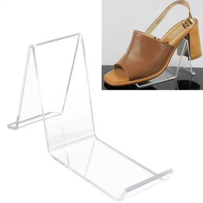Premium Clear Acrylic Shoe Display Stand – Sneaker, Heel & Sandal Storage Rack Holder