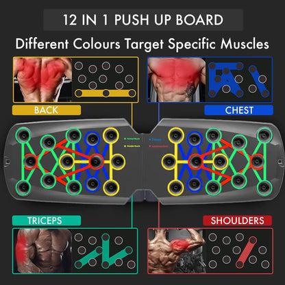 Portable Multifunctional Push-Up Board Set – Foldable Fitness Equipment for Chest, Abdomen, Arms, and Back Training