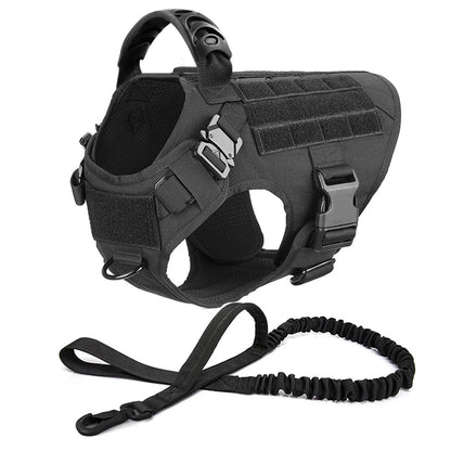 Premium Large Dog Harness and Leash Set for German Shepherds and Malinois – Adjustable Training and Walking Vest with Collar for Medium and Large Dogs