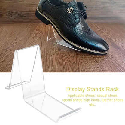 Premium Clear Acrylic Shoe Display Stand – Sneaker, Heel & Sandal Storage Rack Holder