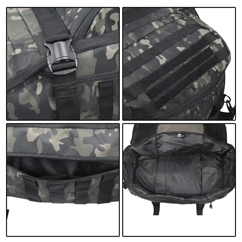40L/60L/80L Tactical MOLLE Duffle Backpack – Military-Grade Gym, Travel & Outdoor Gear Bag