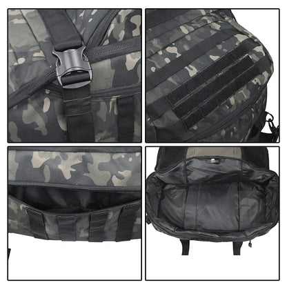 40L/60L/80L Tactical MOLLE Duffle Backpack – Military-Grade Gym, Travel & Outdoor Gear Bag