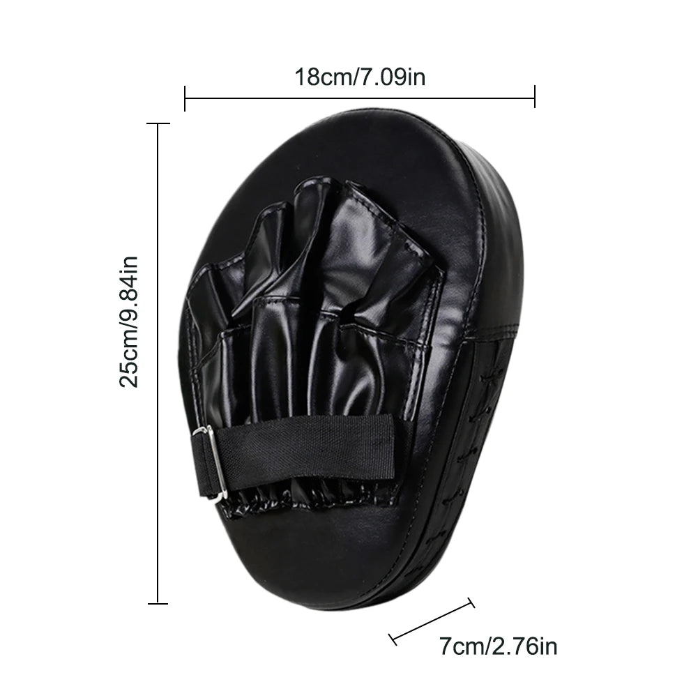 5-Finger Curved Hand Target Punching Mitts | PU Leather Kickboxing Pads for Karate, Muay Thai, Boxing Training