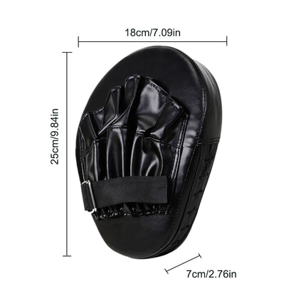 5-Finger Curved Hand Target Punching Mitts | PU Leather Kickboxing Pads for Karate, Muay Thai, Boxing Training