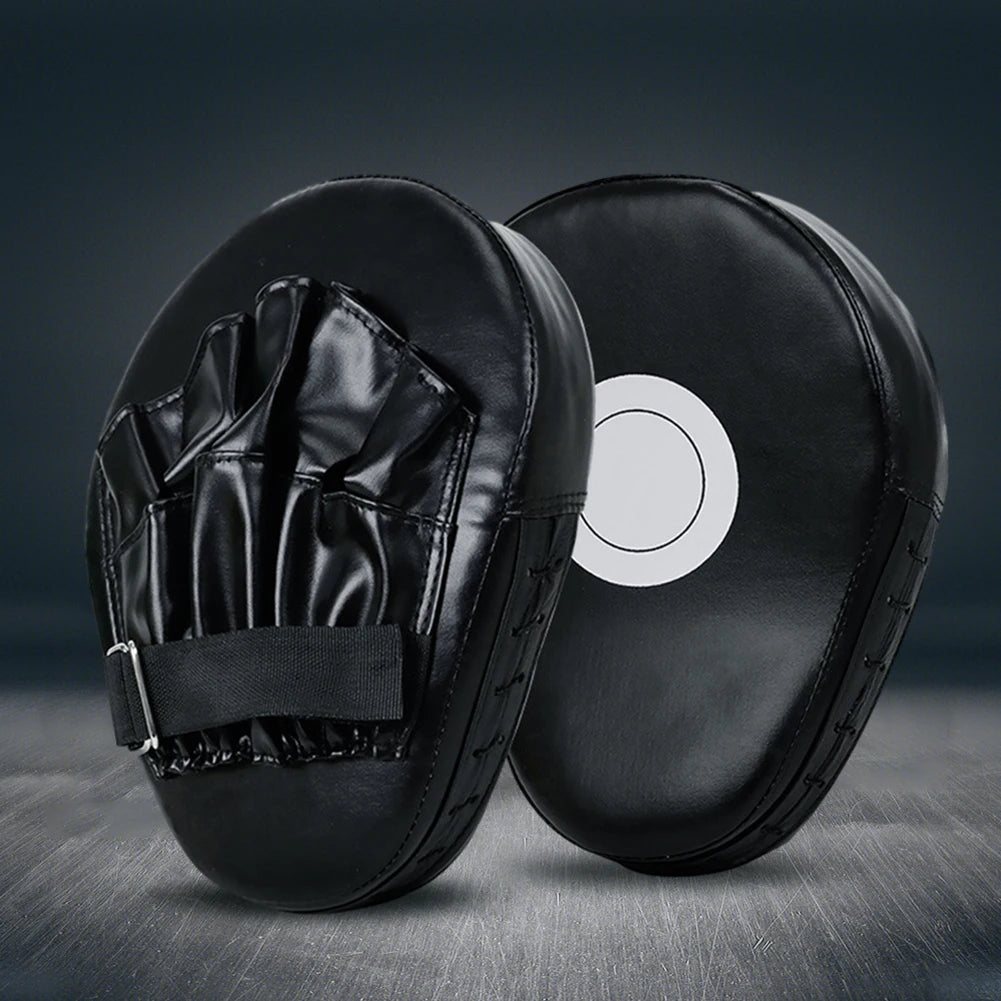 5-Finger Curved Hand Target Punching Mitts | PU Leather Kickboxing Pads for Karate, Muay Thai, Boxing Training