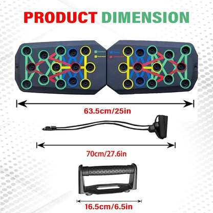 Portable Multifunctional Push-Up Board Set – Foldable Fitness Equipment for Chest, Abdomen, Arms, and Back Training