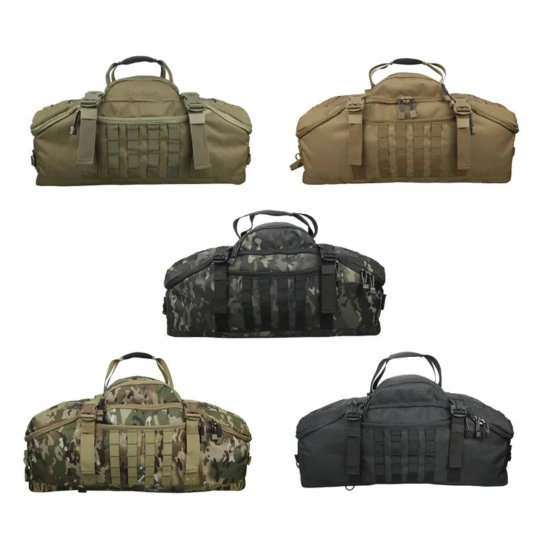40L/60L/80L Tactical MOLLE Duffle Backpack – Military-Grade Gym, Travel & Outdoor Gear Bag