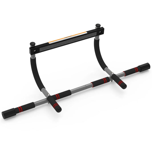 LEIKEFITNESS Adjustable Pull-Up Bar for Door Frames – Portable Upper Body Workout Equipment for Home Gyms