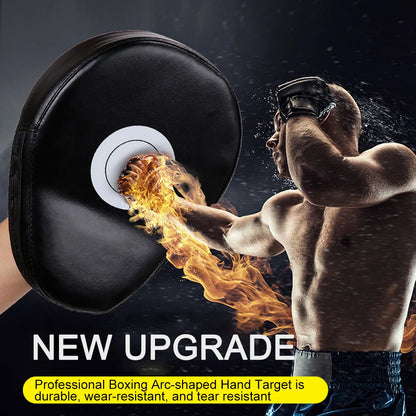5-Finger Curved Hand Target Punching Mitts | PU Leather Kickboxing Pads for Karate, Muay Thai, Boxing Training