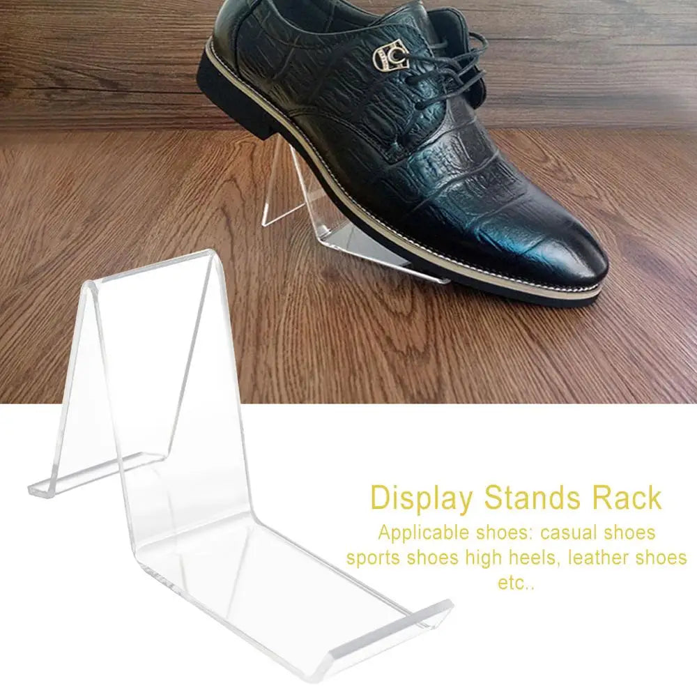 Premium Clear Acrylic Shoe Display Stand – Sneaker, Heel & Sandal Storage Rack Holder