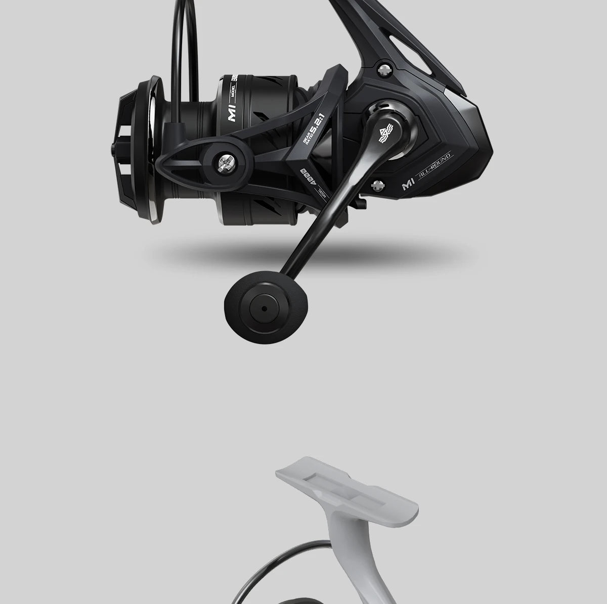 Premium HANDING M1 Spinning Reel – Graphite Frame, 12kg Drag, 9+1 Bearings, 5.2:1 Gear Ratio – Versatile All-Purpose Fishing Reel