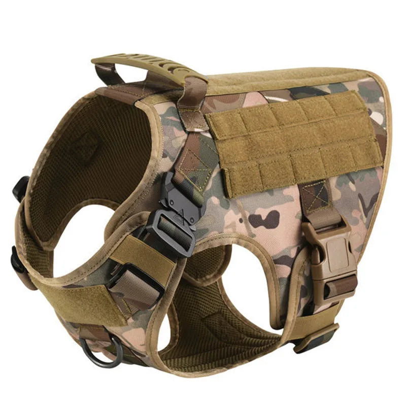 Premium Large Dog Harness and Leash Set for German Shepherds and Malinois – Adjustable Training and Walking Vest with Collar for Medium and Large Dogs