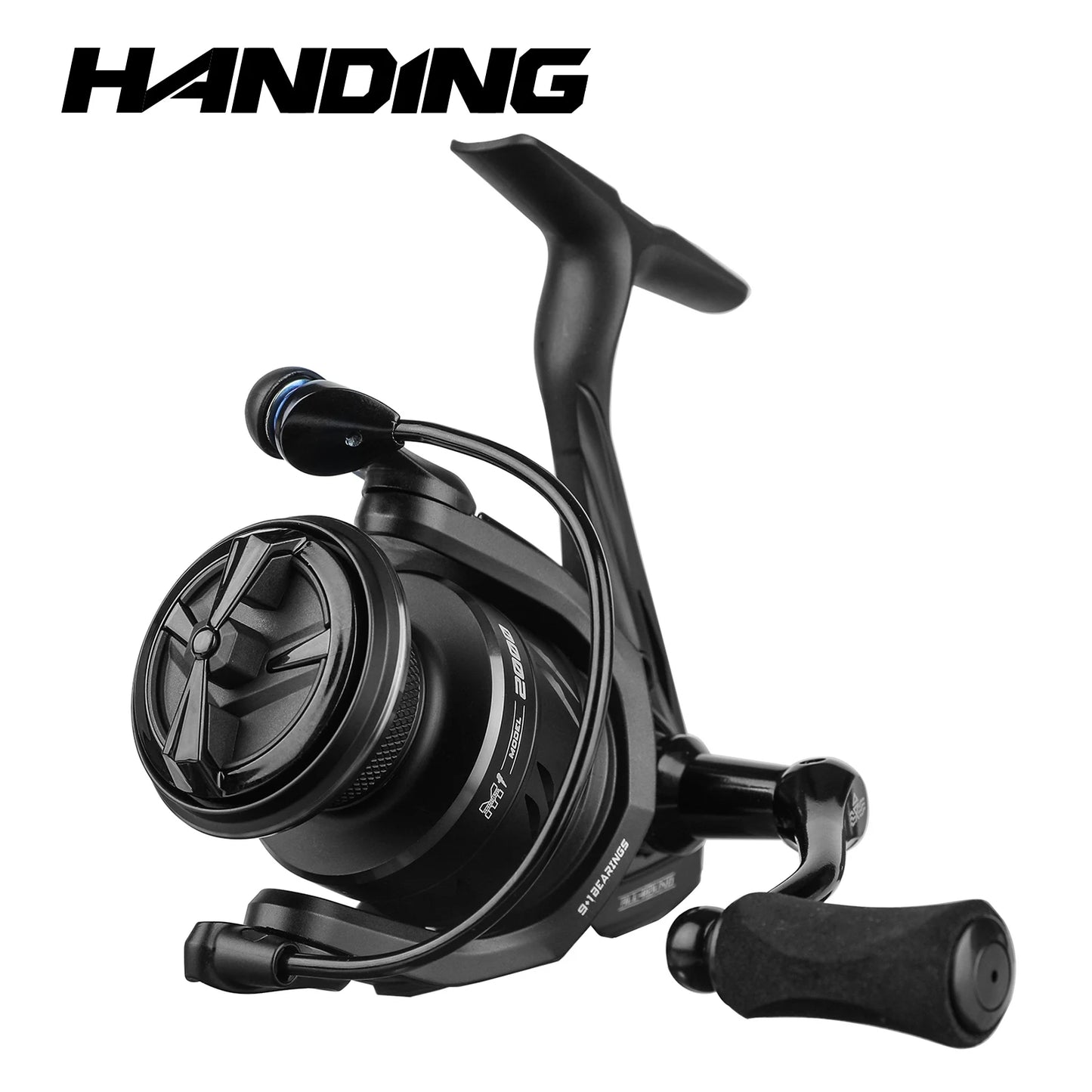 Premium HANDING M1 Spinning Reel – Graphite Frame, 12kg Drag, 9+1 Bearings, 5.2:1 Gear Ratio – Versatile All-Purpose Fishing Reel