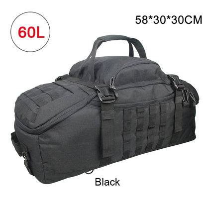 40L/60L/80L Tactical MOLLE Duffle Backpack – Military-Grade Gym, Travel & Outdoor Gear Bag