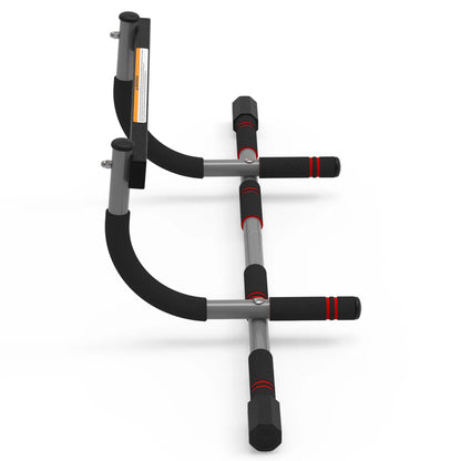 LEIKEFITNESS Adjustable Pull-Up Bar for Door Frames – Portable Upper Body Workout Equipment for Home Gyms