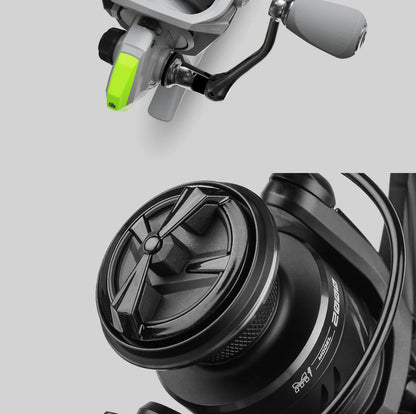 Premium HANDING M1 Spinning Reel – Graphite Frame, 12kg Drag, 9+1 Bearings, 5.2:1 Gear Ratio – Versatile All-Purpose Fishing Reel