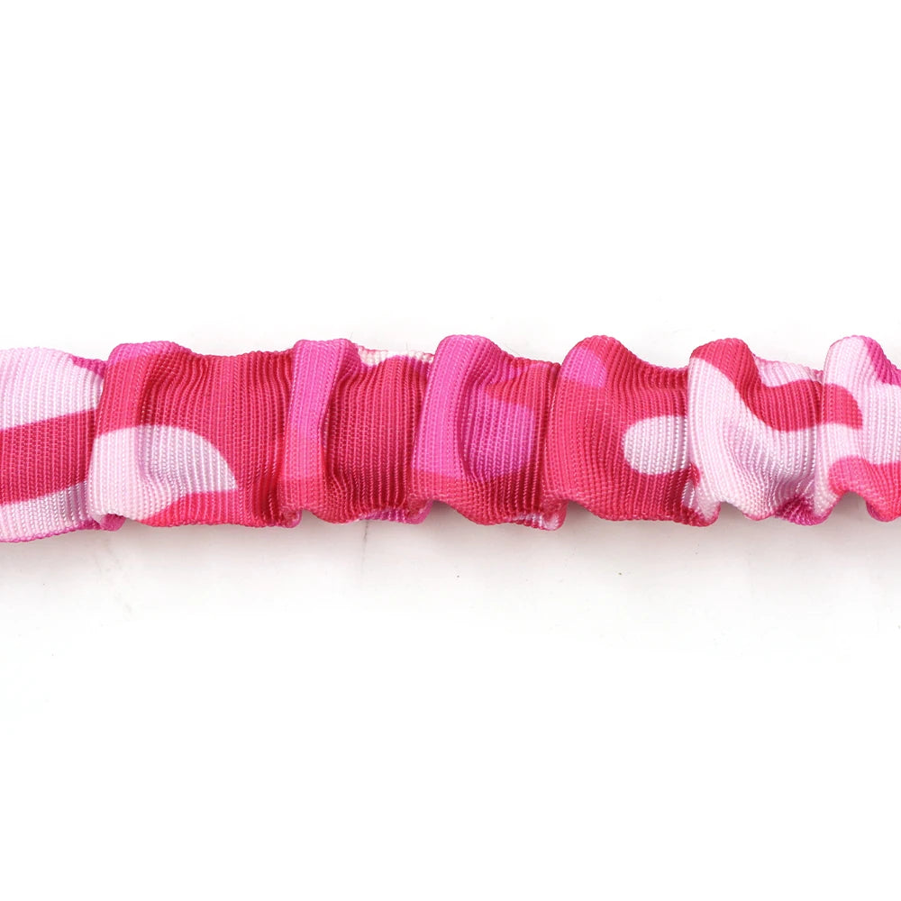 Military Pink Camouflage Dog Harness - Adjustable Tactical Training Vest for Large & Medium Dogs, German Shepherd Pet Leash Harness