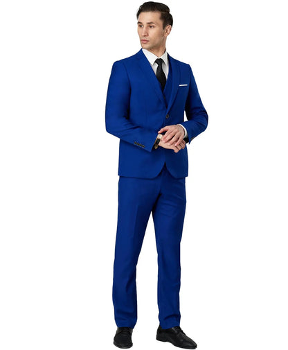 TweedLad Men's Business Suit Set – Regular Fit Tuxedo Jacket and Trousers, Stylish Formal Wear for Groomsmen, Weddings, and Events