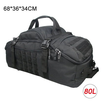 40L/60L/80L Tactical MOLLE Duffle Backpack – Military-Grade Gym, Travel & Outdoor Gear Bag