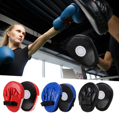 5-Finger Curved Hand Target Punching Mitts | PU Leather Kickboxing Pads for Karate, Muay Thai, Boxing Training