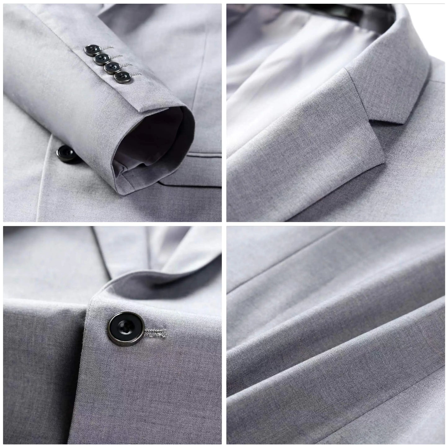 TweedLad Men's Business Suit Set – Regular Fit Tuxedo Jacket and Trousers, Stylish Formal Wear for Groomsmen, Weddings, and Events
