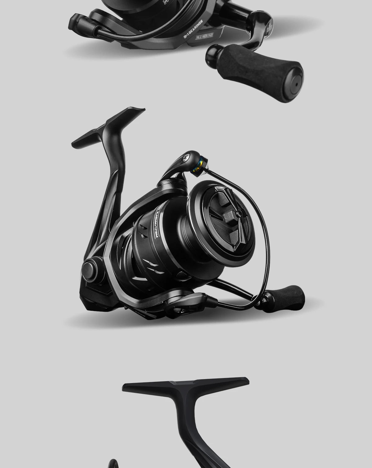 Premium HANDING M1 Spinning Reel – Graphite Frame, 12kg Drag, 9+1 Bearings, 5.2:1 Gear Ratio – Versatile All-Purpose Fishing Reel
